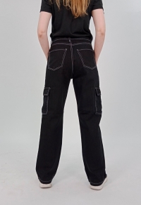Штани джинсові IST Fabric чорний Код: 1203