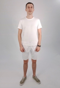 Костюм білий футболка та класичні шорти