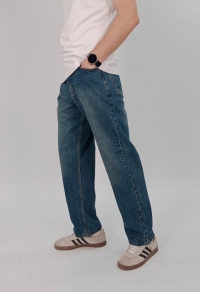 Штани джинсові IST Fabric потертий синій Код: 3744
