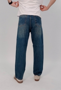 Штани джинсові IST Fabric потертий синій Код: 3744
