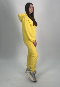 Костюм двонитка жовтий (кенгуру та штани на манжеті)