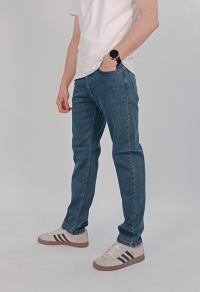 Штани джинсові IST Fabric потертий синій Код: 505