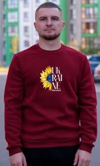 Світшот тринитка преміум "Соняшник Ukraine"