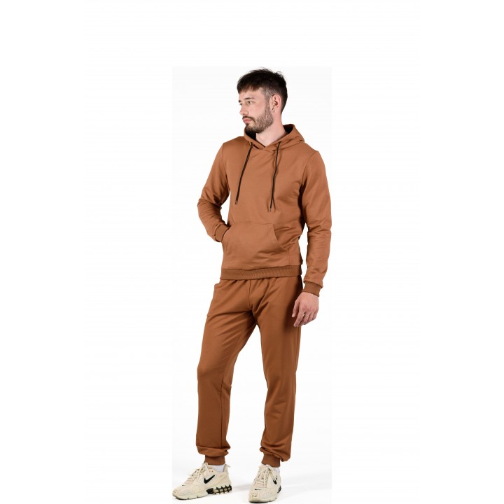 Костюм двонитка з капюшоном кемел(кенгуру + штани) S-XL