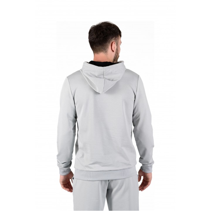 Костюм двонитка з капюшоном цемент(кенгуру + штани) S-XL