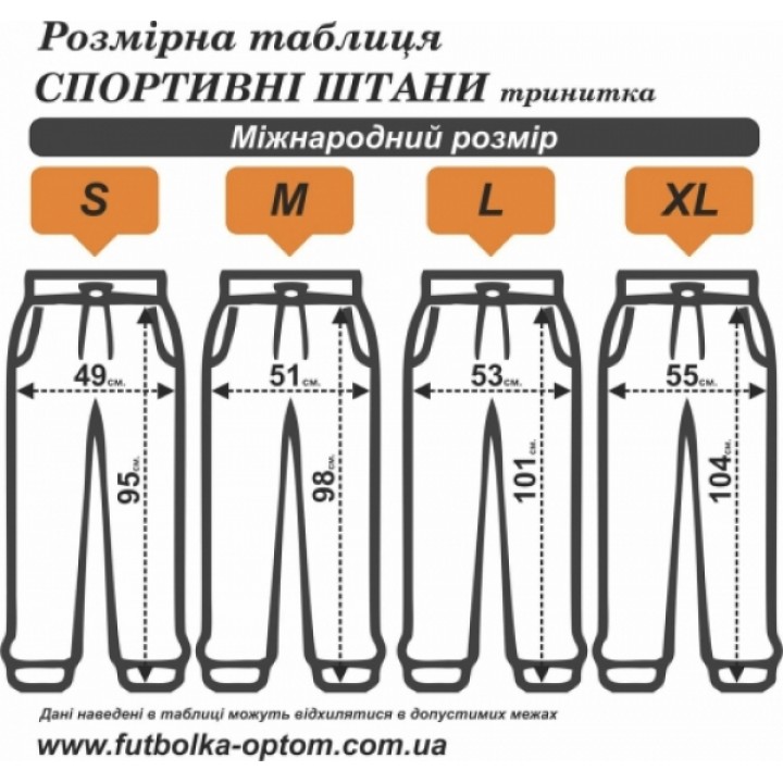 Штани чоловічі тринитка Стандарт на манжеті цемент M - 3XL