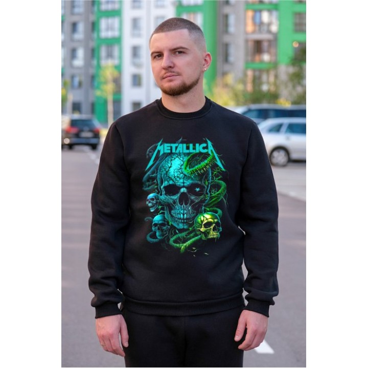 Світшот тринитка футер Iron Metallica 2 S - XL