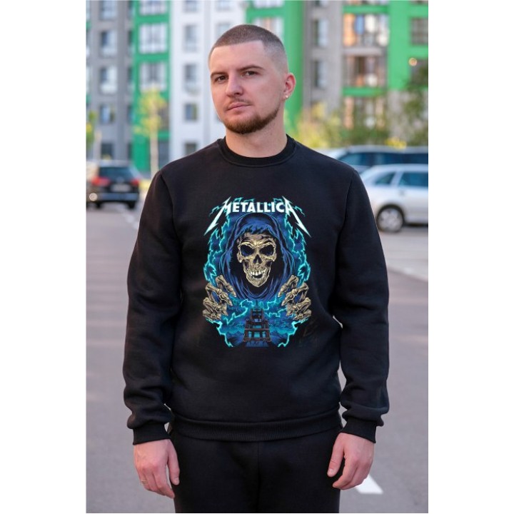 Світшот тринитка футер Iron Metallica S - XL