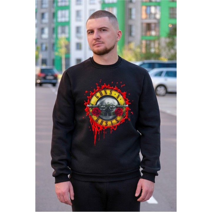 Світшот тринитка футер Guns n Roses 3 S - XL