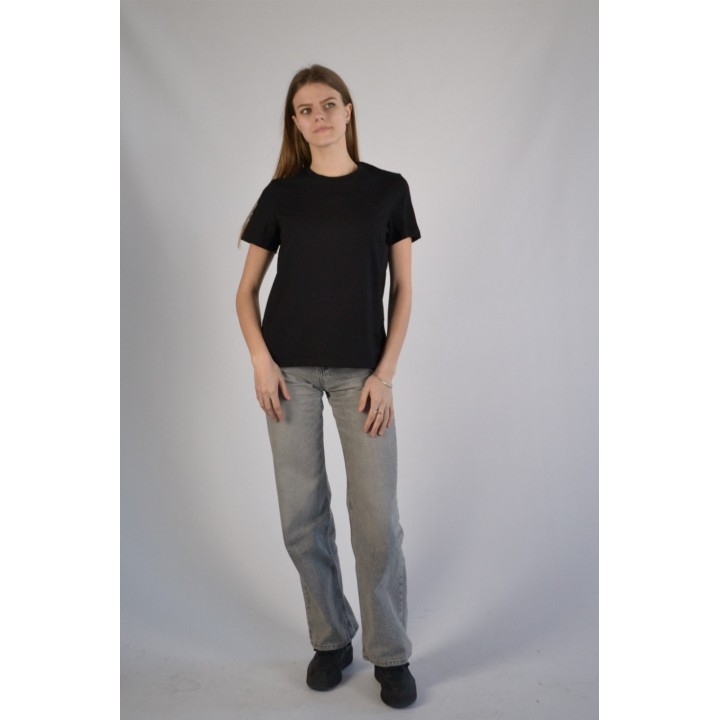 Кроп топ преміум чорний S-XL