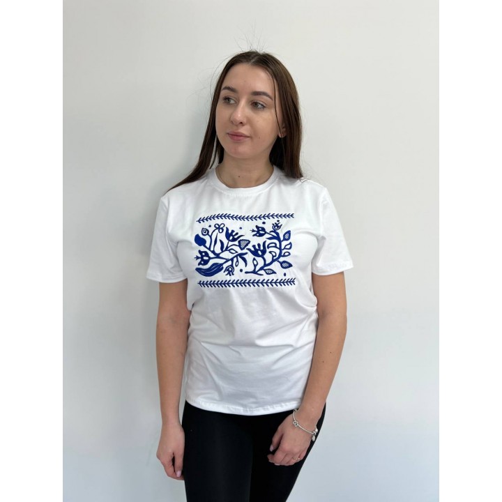 Футболка з вишивкою класична преміум S - XL