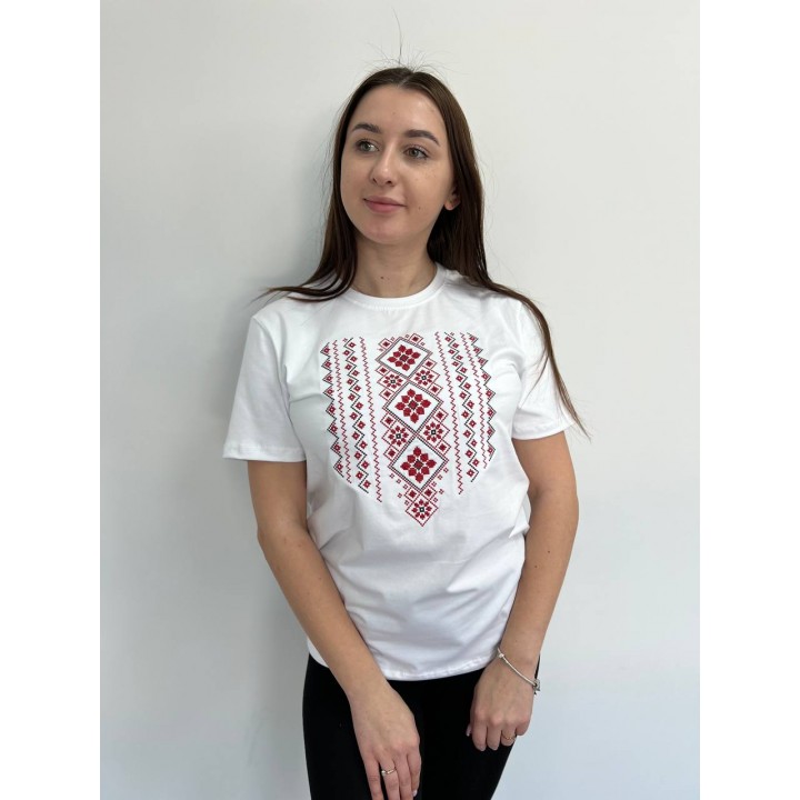 Футболка з вишивкою класична преміум S - XL