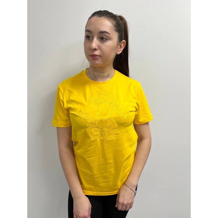Футболка з вишивкою класична преміум S - XL