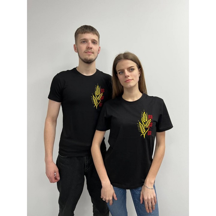 Футболка з вишивкою класична преміум S - XL