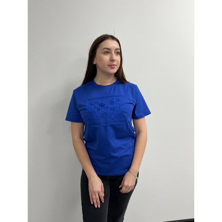 Футболка з вишивкою класична преміум S - XL