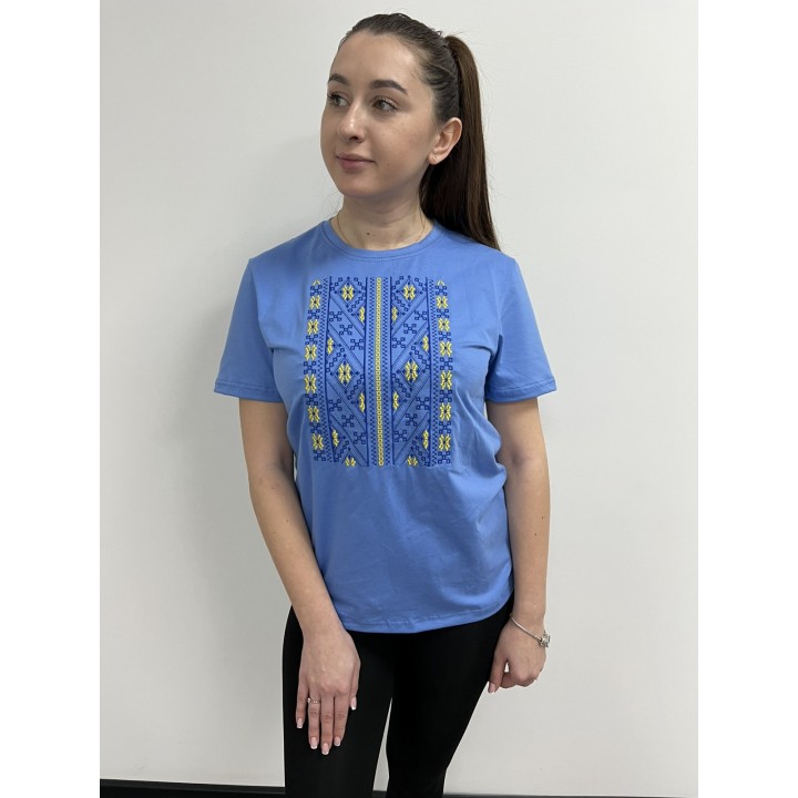 Футболка з вишивкою класична преміум S - XL