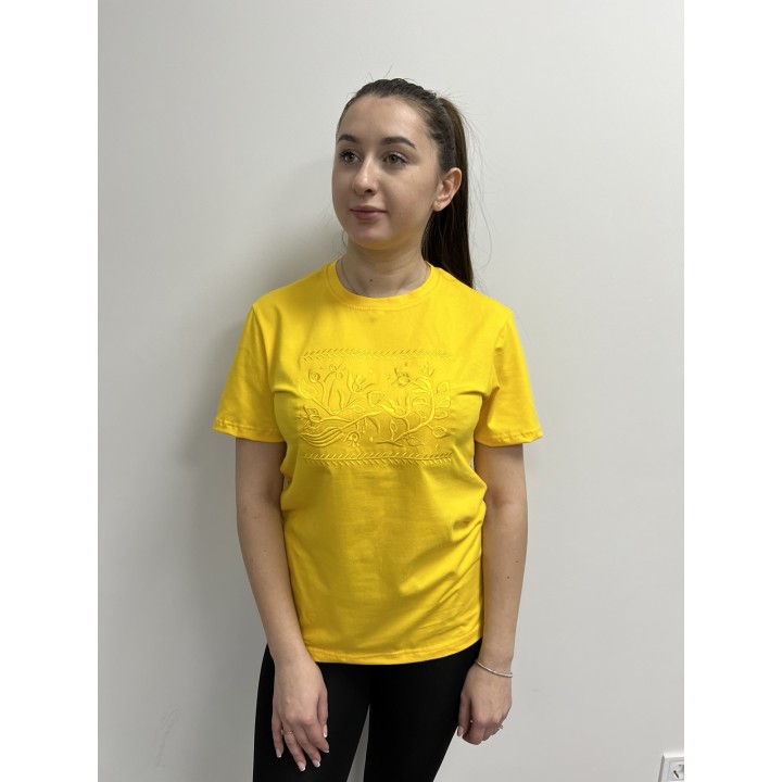Футболка з вишивкою класична преміум S - XL
