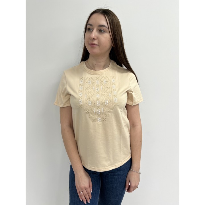 Футболка з вишивкою класична преміум S - XL