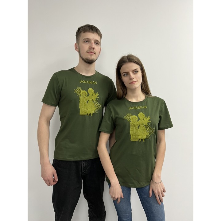 Футболка з вишивкою класична преміум S - XL