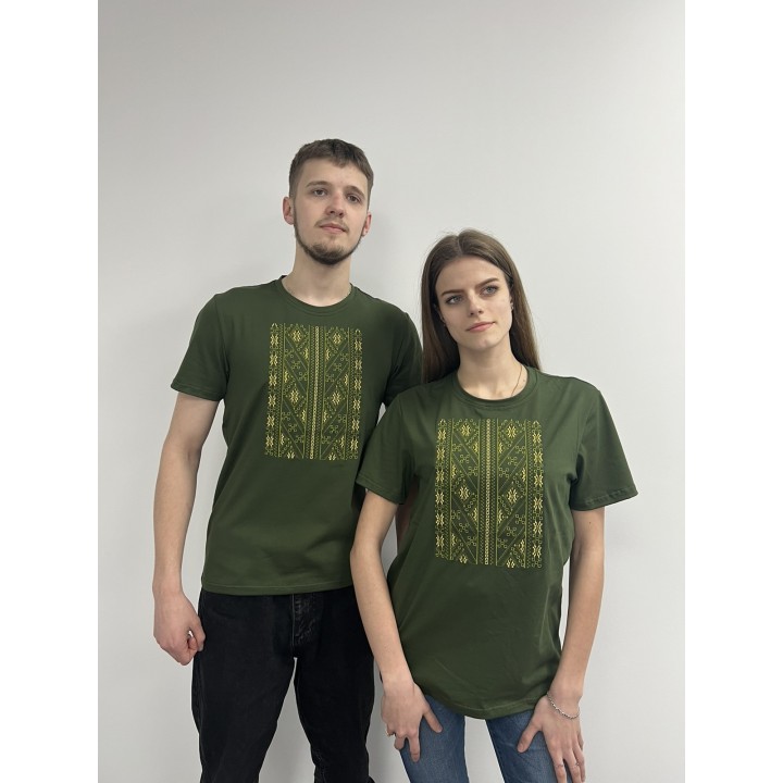 Футболка з вишивкою класична преміум S - XL