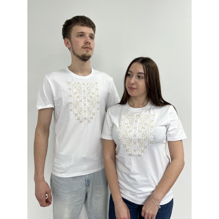 Футболка з вишивкою класична преміум S - XL