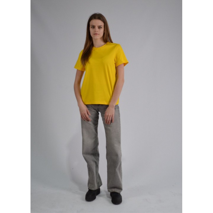 Футболка жіноча Premium жовта S-XL