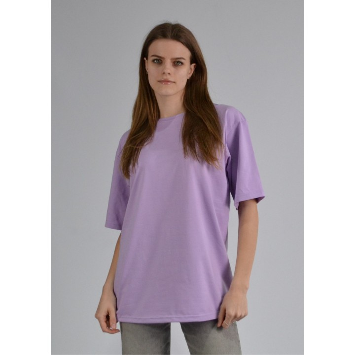 Футболка жіноча оверсайз лаванда S-XL
