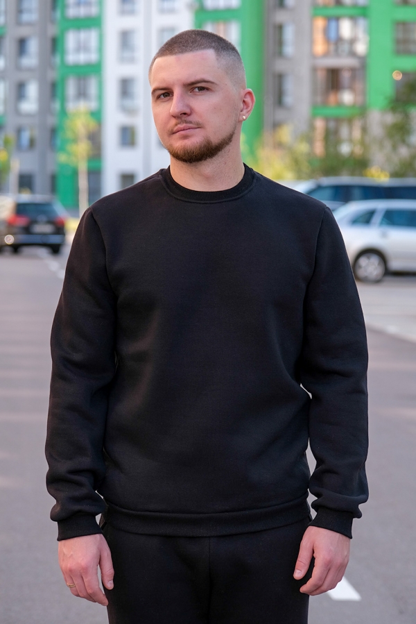 Світшот тринитка Стандарт чорний S - XL