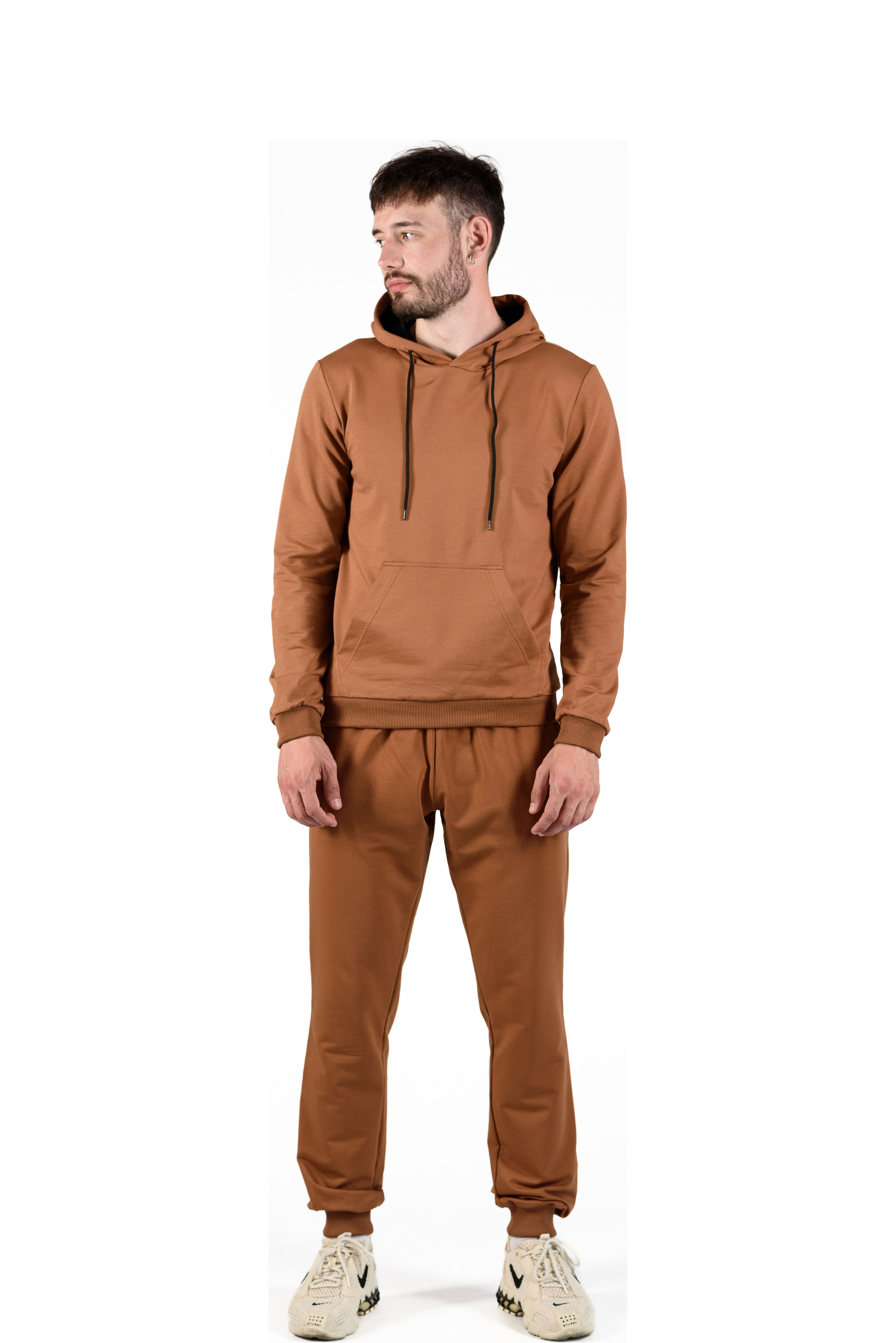 Костюм двонитка з капюшоном кемел(кенгуру + штани) S-XL